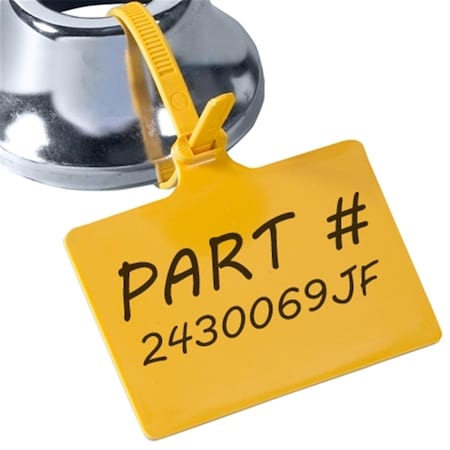 Box Partners Cable Tie, 6 in L, Yellow, 120 lb Strength CTID82